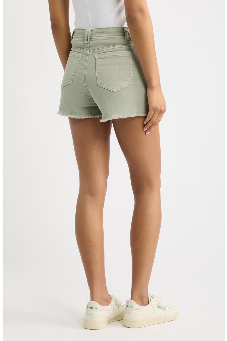 Cuffoff Denim Shorts, Alternate, color, SAGE