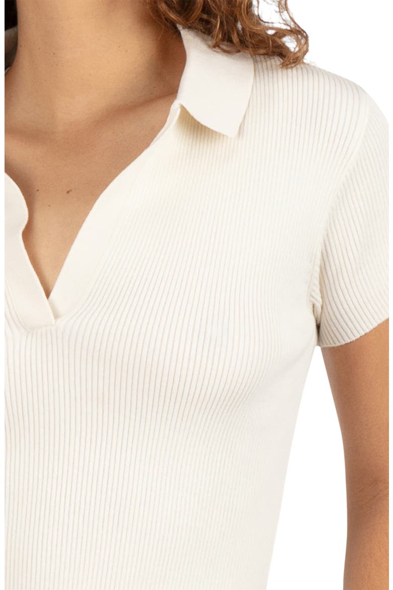Coastal Range Ribbed Polo Sweater, Alternate, color, CREAM