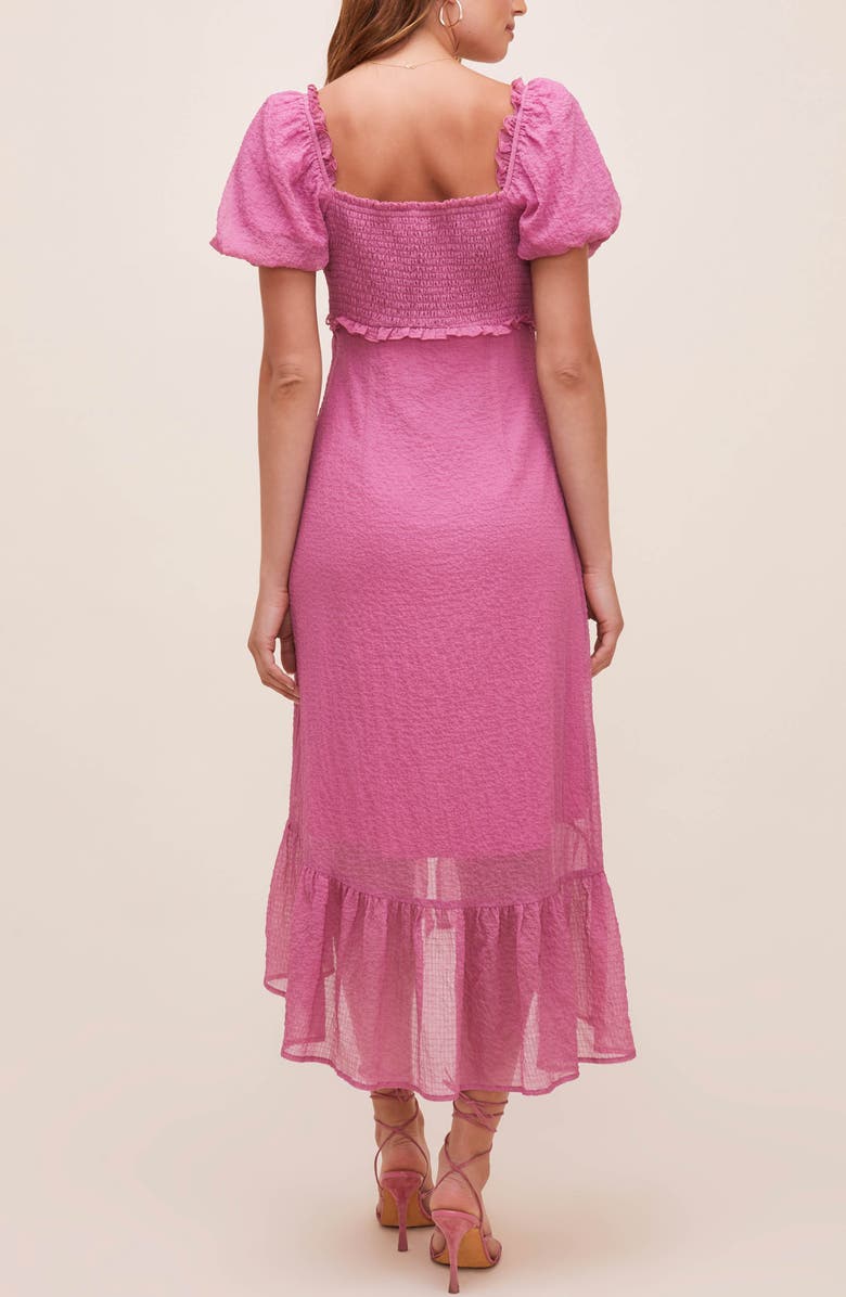 ASTR the Label Puff Sleeve Midi Dress, Alternate, color,