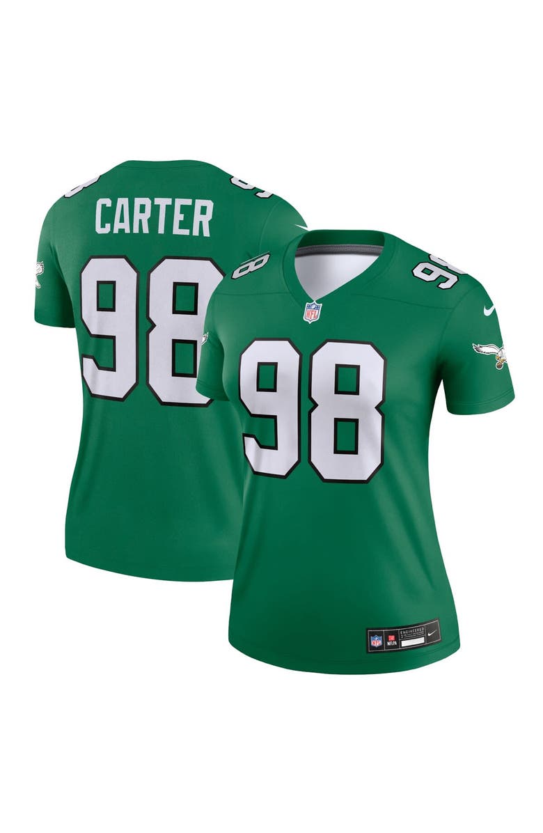 Nike Women's Nike Jalen Carter Kelly Green Philadelphia Eagles Alternate Legend Player Performance Top, Alternate, color, Kelly Green