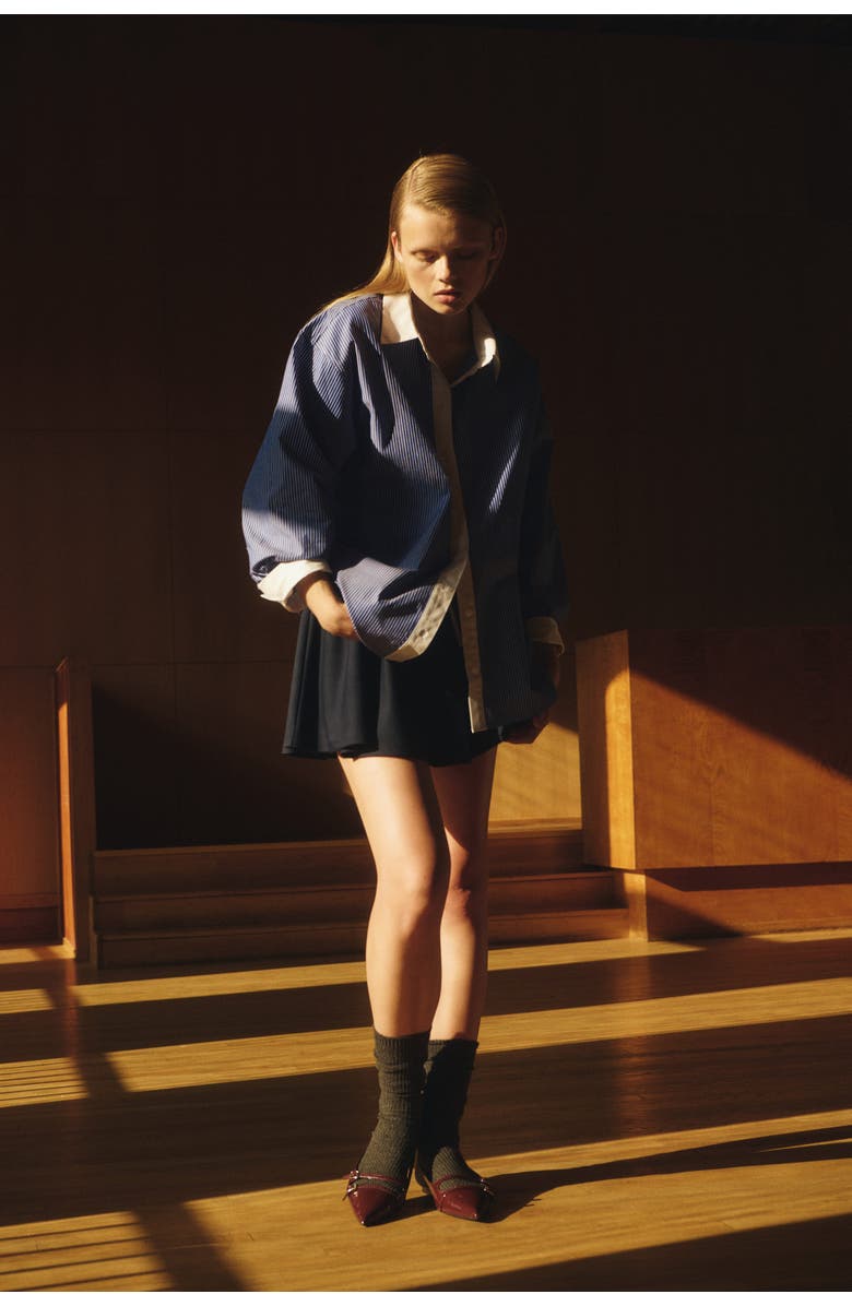 H&M Oversized Poplin Shirt, Alternate, color, 