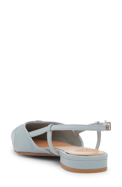 Vince Camuto Agnes Pointed Toe Slingback Flat In Celeste Blue