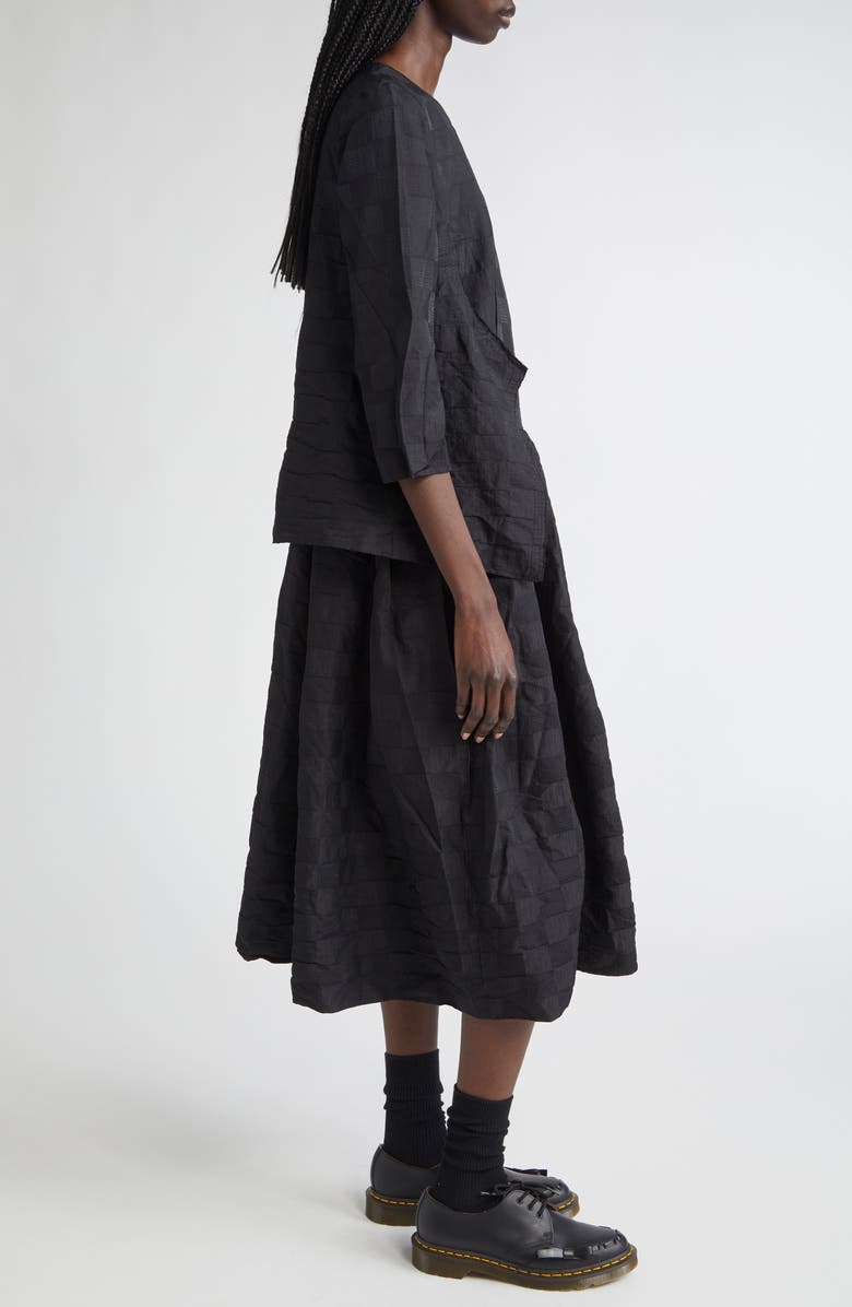 Comme des Garçons Comme des Garçons Jacquard Check Midi Dress, Alternate, color,