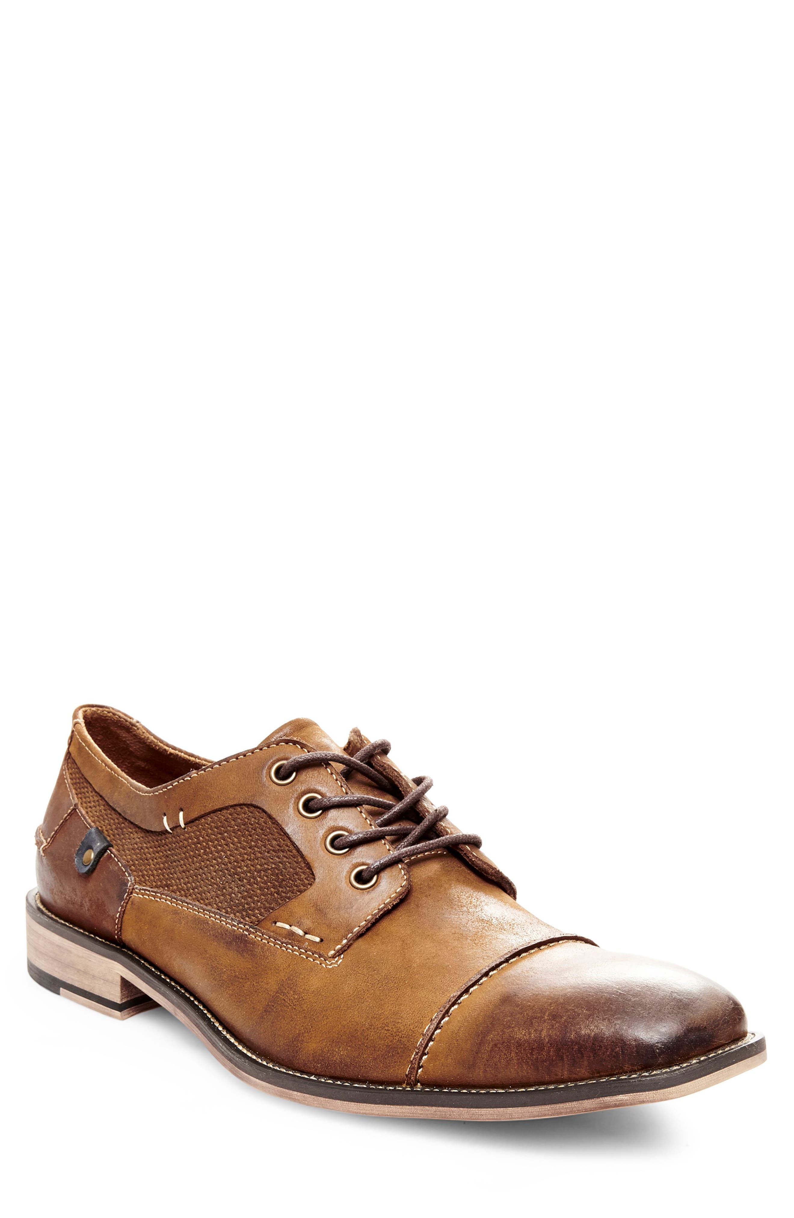 Jagwar Cap Toe Derby, Main, color, TAN LEATHER