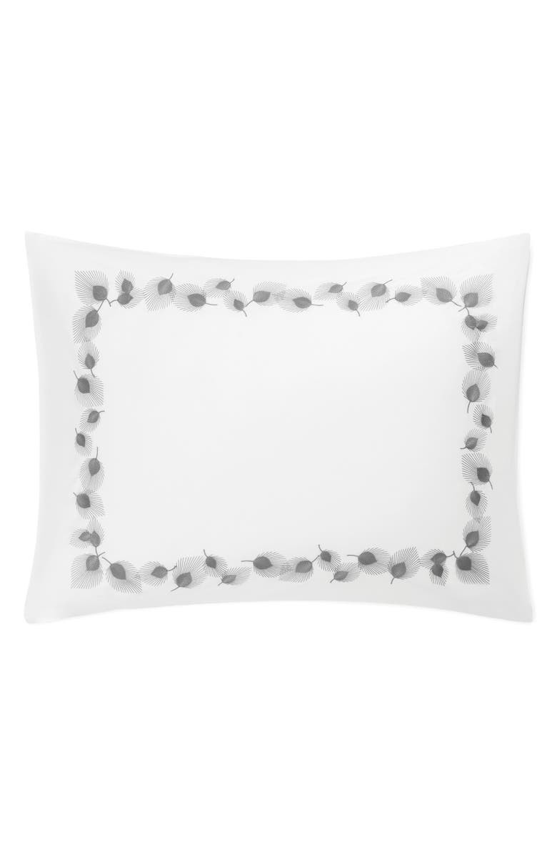 Matouk Feather Sham, Main, color, Platinum