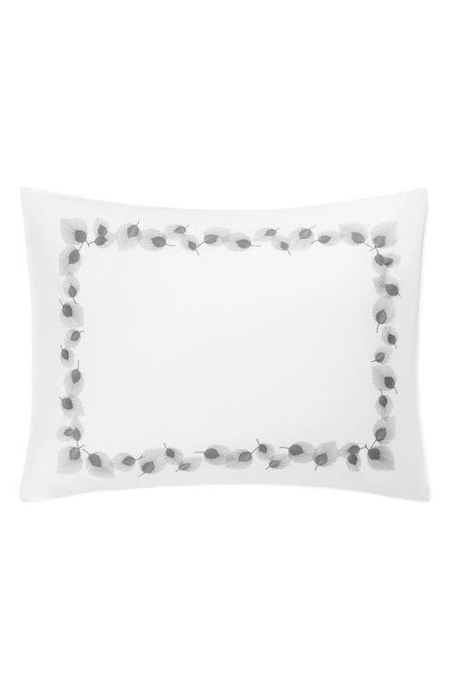 Matouk Feather Embroidered Pillow Sham