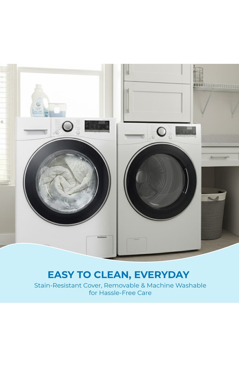 Sperric Pack and Play Mattress Washable Waterproof Hypoallergenic Topper, Alternate, color, White