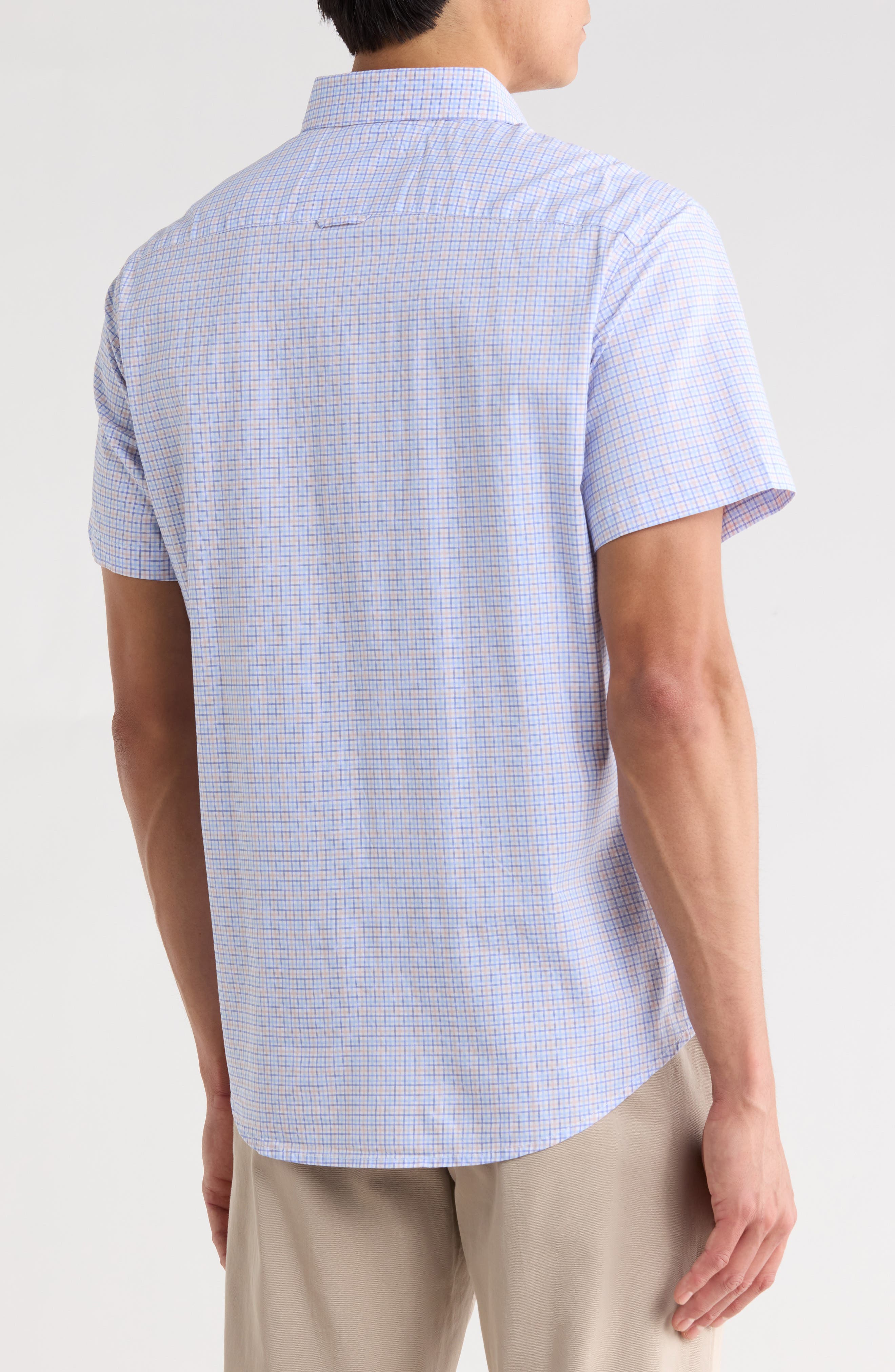 Check Print Button-Down Shirt - image 2