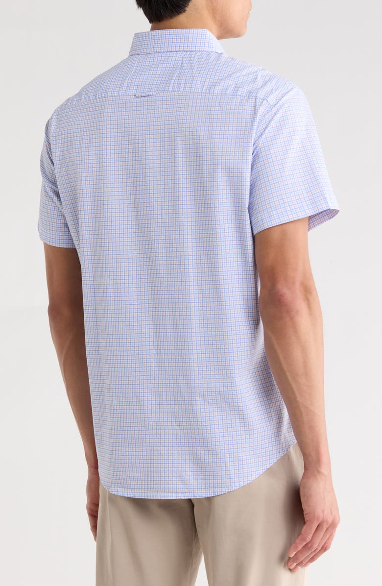 DENIM AND FLOWER Check Print Button-Down Shirt, Alternate, color, Blue