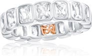 SUZY LEVIAN Bezel Cubic Zirconia Eternity Band Ring