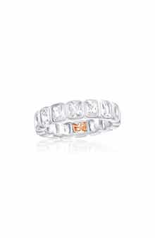 SUZY LEVIAN Bezel Cubic Zirconia Eternity Band Ring