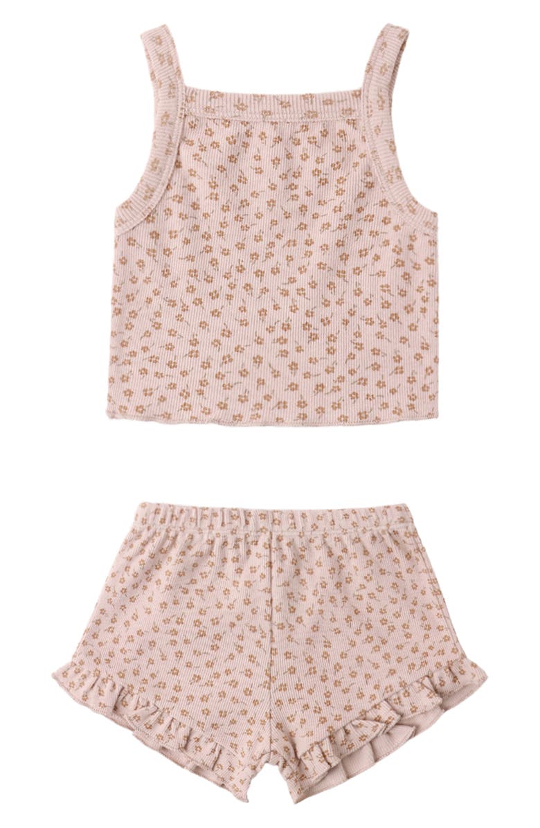 QUINCY MAE Evie Tanks & Shorts Set, Main, color, Blush