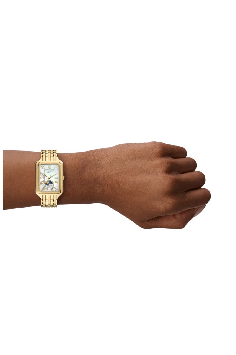 Raquel Bracelet Watch, 28mm x 45mm, Alternate, color, GOLD