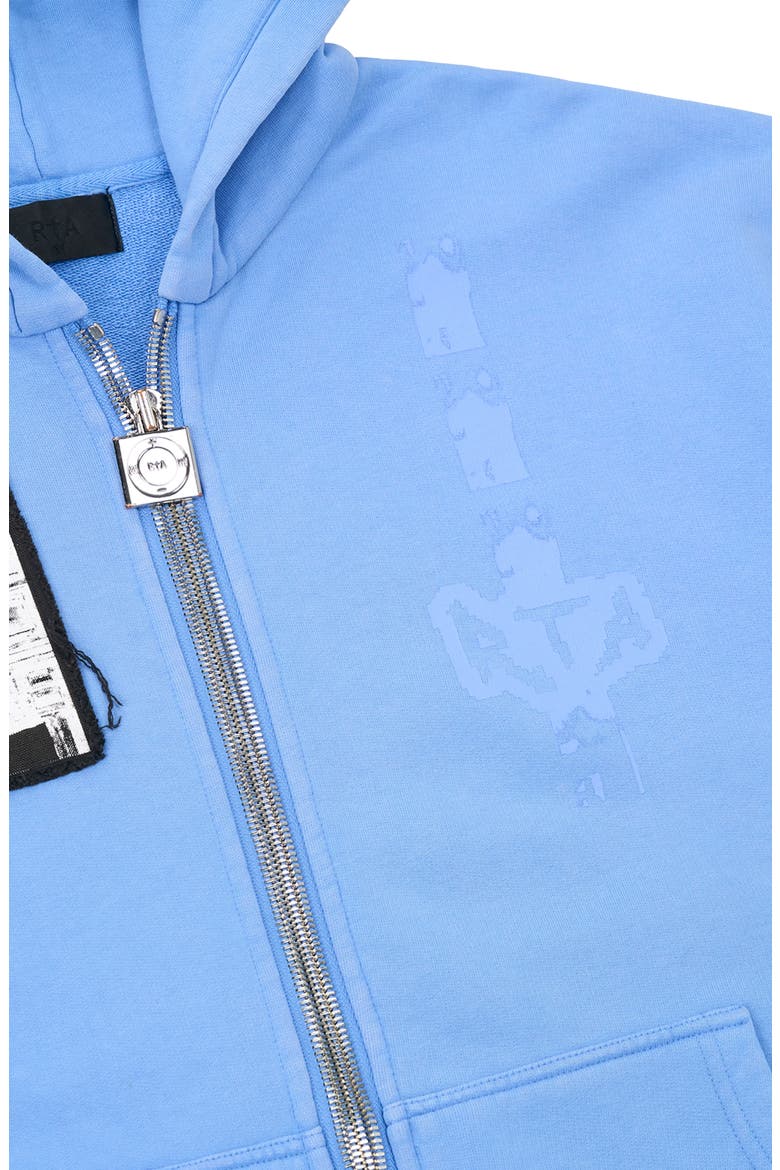 Zev Digital Patch Zip Hoodie, Alternate, color, BLUE DIGITAL PATCH