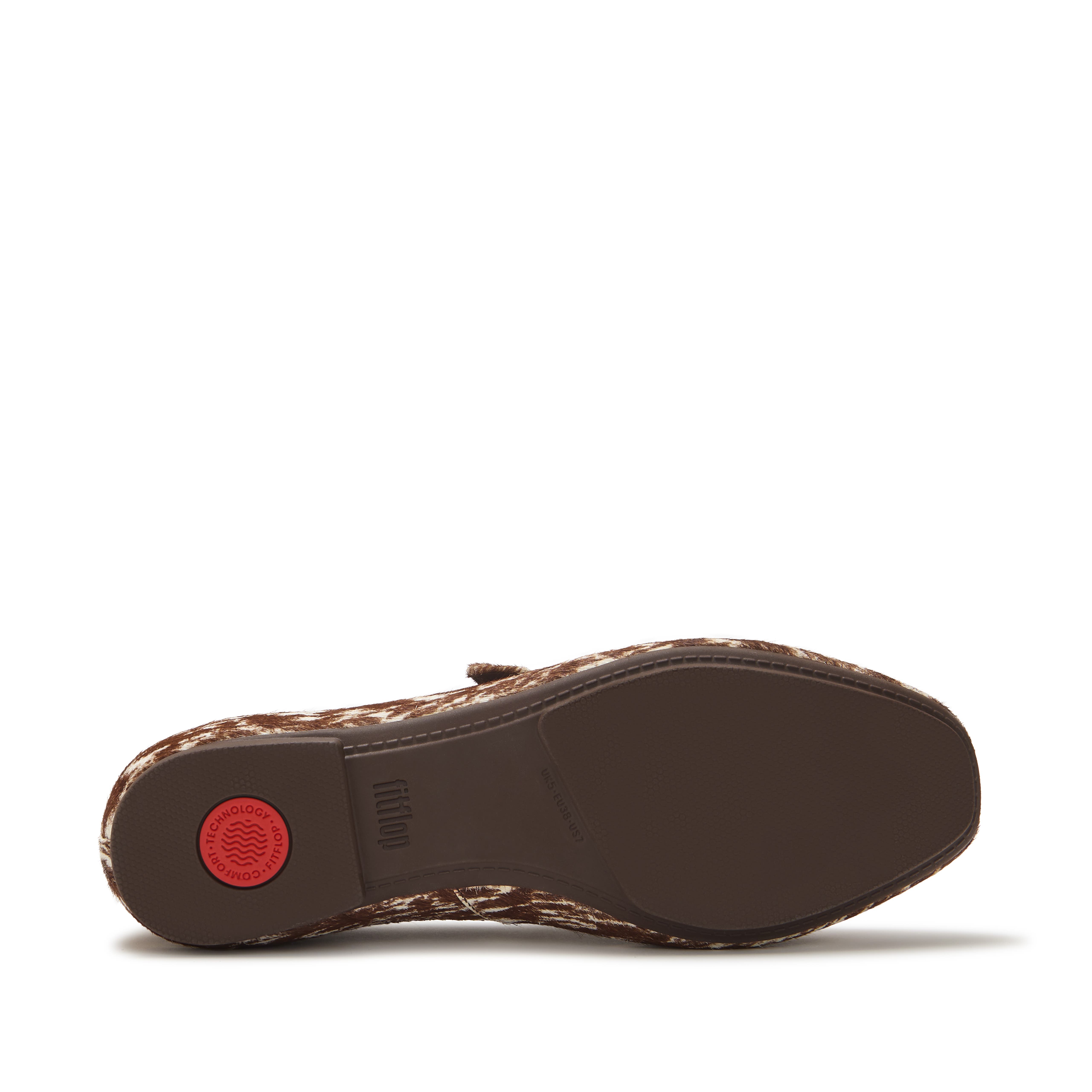 Delicato Pony Cow Mary Janes, Alternate, color, Brown/White