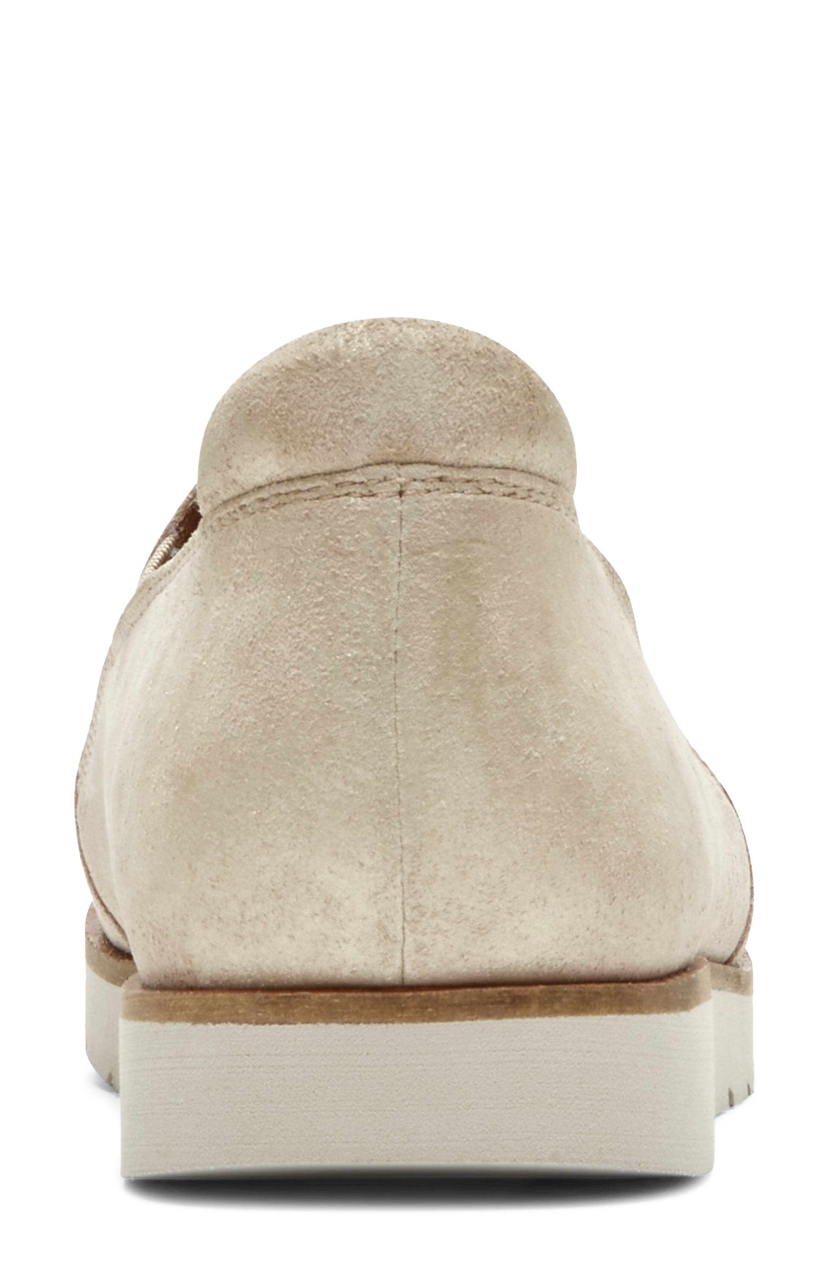 Laci Perforated Slip-On, Alternate, color, METALLIC LEATHER