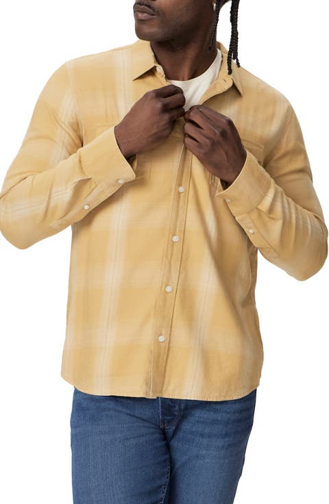 Everett Plaid Flannel Button-Up Shirt