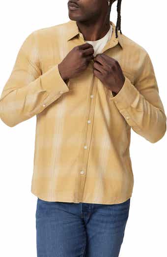 PAIGE Everett Plaid Flannel Button-Up Shirt