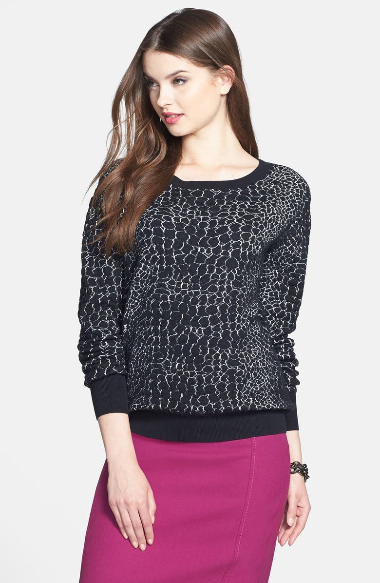 Halogen<sup>®</sup> Textured Jacquard Sweater, Main, color, 