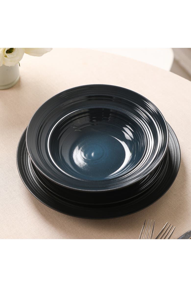 Celeste Stoneware 12-Piece Dinnerware Set, Alternate, color, Blue