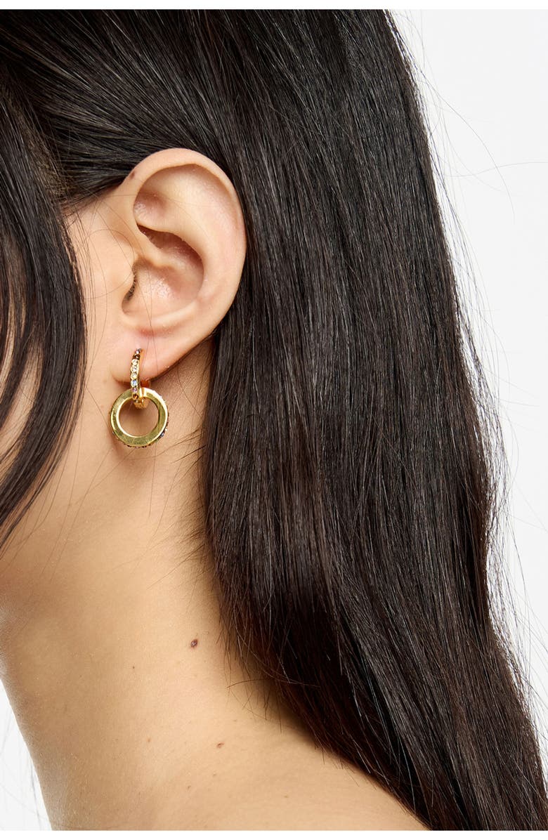 Bimba y Lola Logo Double-Hoop Earrings, Alternate, color, 