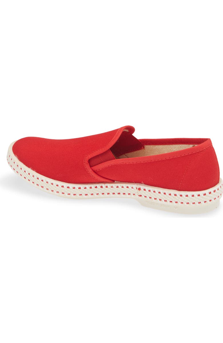 Rivieras Classic Canvas Slip-On Loafer, Alternate, color, Rouge
