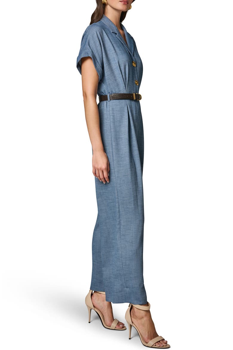 Belted Jumpsuit, Alternate, color, MARINA