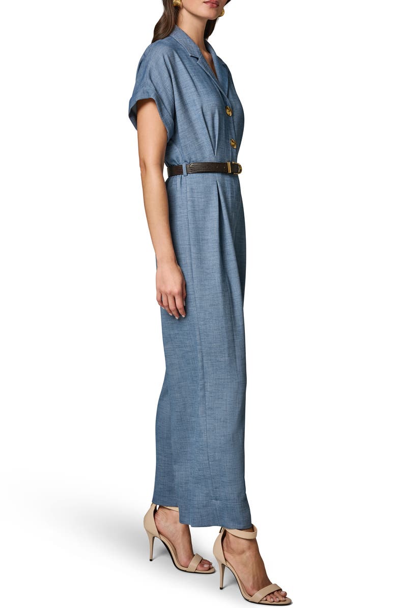 Donna Karan New York Belted Jumpsuit, Alternate, color, 