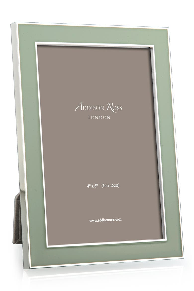 Sage Enamel Picture Frame, Main, color, GREEN