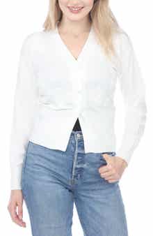 RAIN AND ROSE Embroidered Cardigan