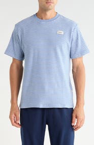 Rhythm Stripe Cotton Blend Terry T-Shirt