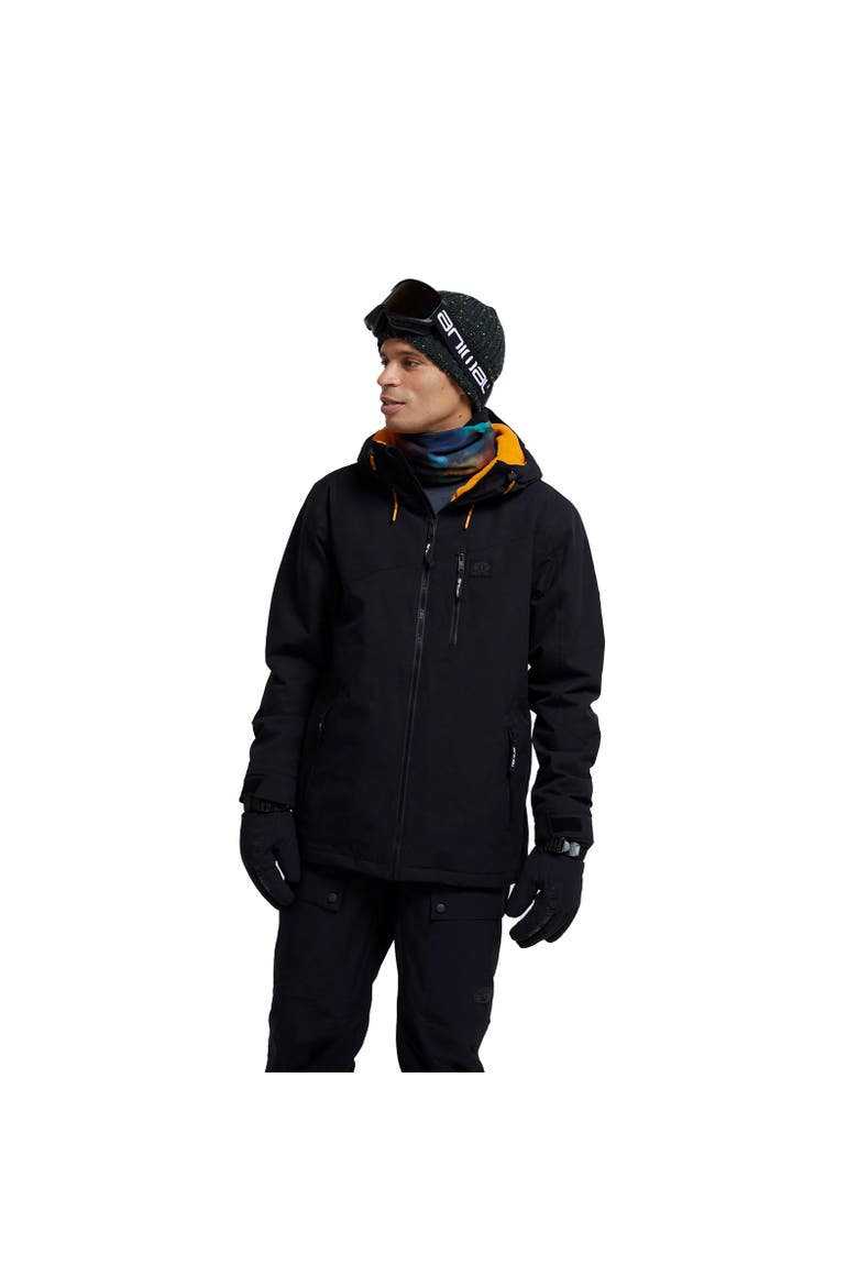 Laxx Logo Ski Jacket, Main, color, Black