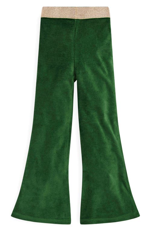 Mini Boden Kids' Flare Velvet Leggings In Green