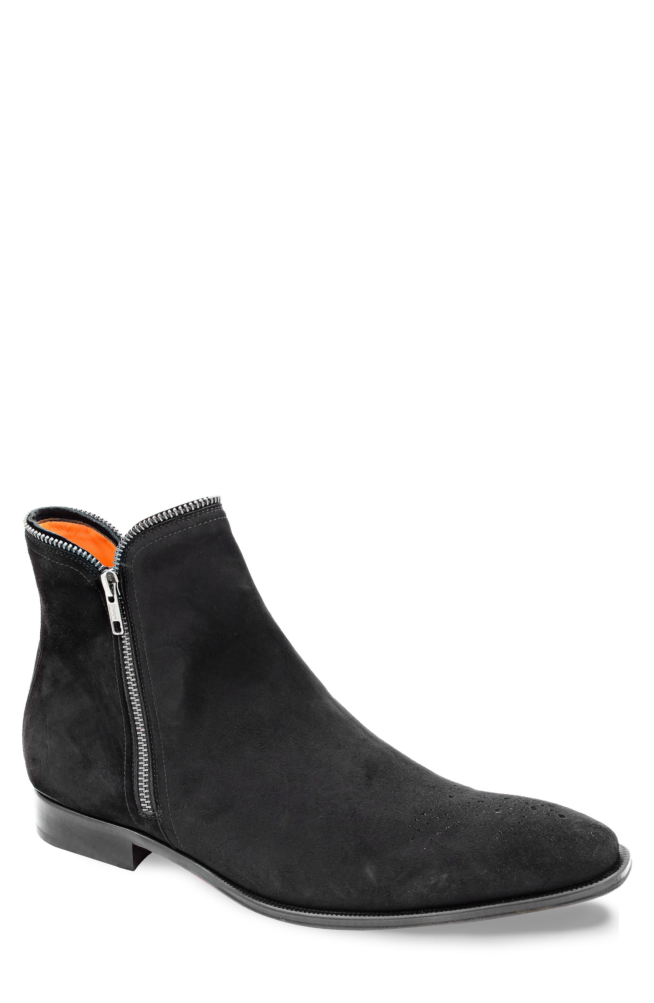 Mezlan Moretti Suede Zip Boot