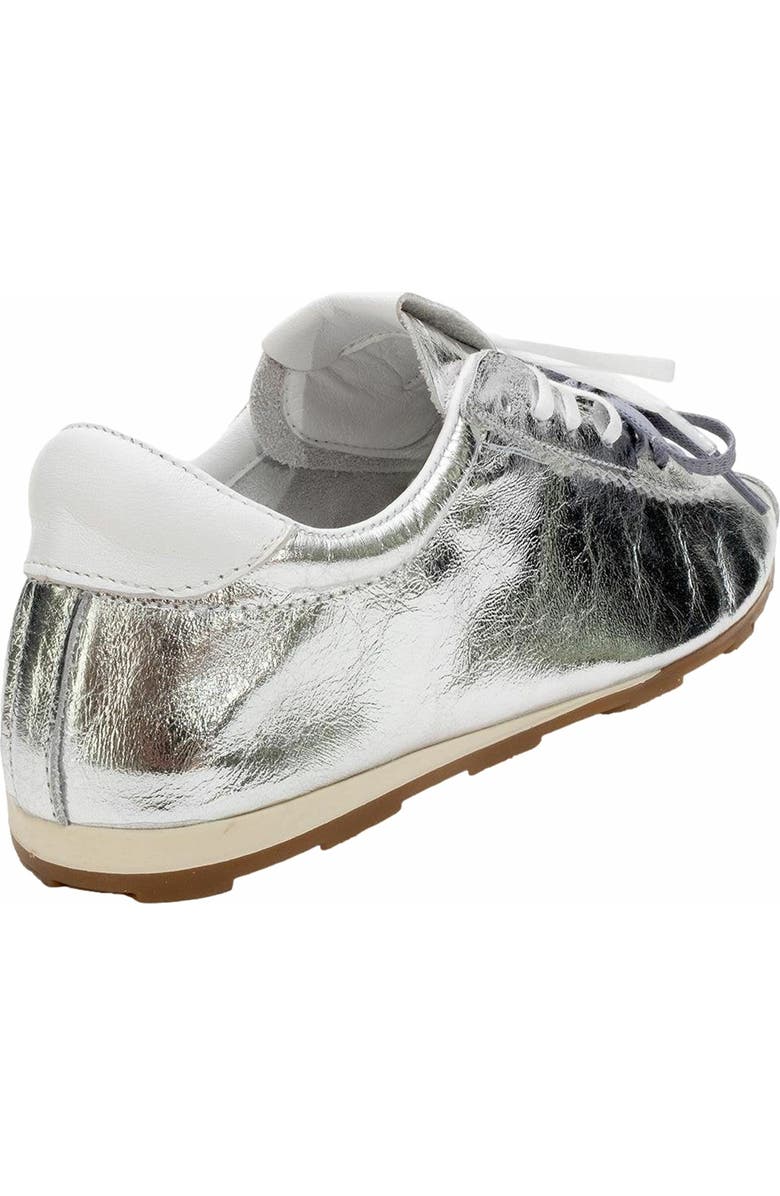 Forever & Always Shoes Crea Leather Sneakers, Alternate, color, Silver Leather