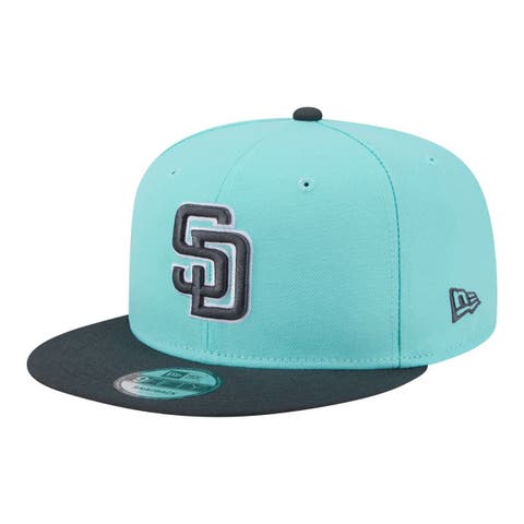 Men's New Era Turquoise/Charcoal San Diego Padres Two-Tone Color Pack 9FIFTY Snapback Hat