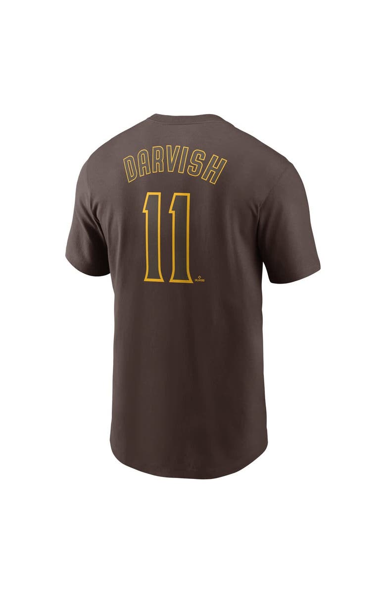 Nike Men's Nike Yu Darvish Brown San Diego Padres Fuse Name & Number T-Shirt, Alternate, color, Brown