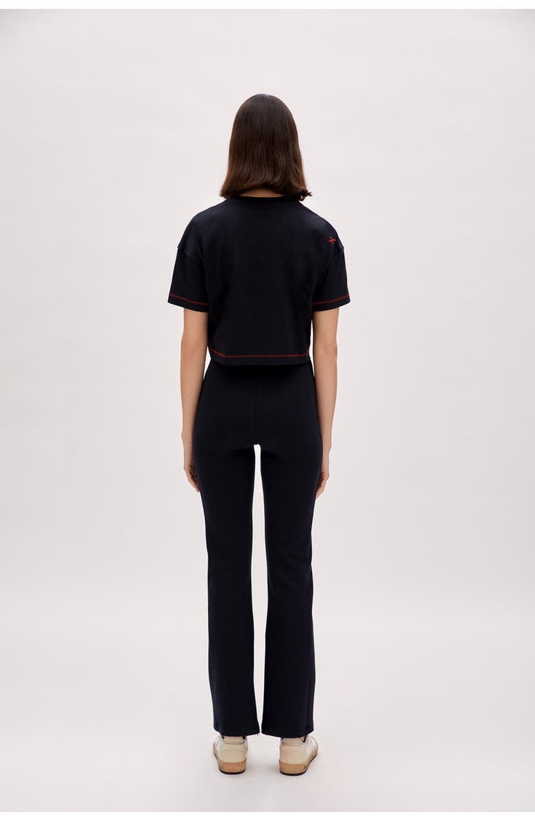 PCFG Cotton Flare Yoga Pant, Alternate, color, Black