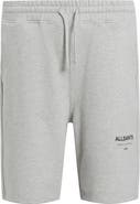 AllSaints Underground Relaxed Fit Organic Cotton Sweat Shorts