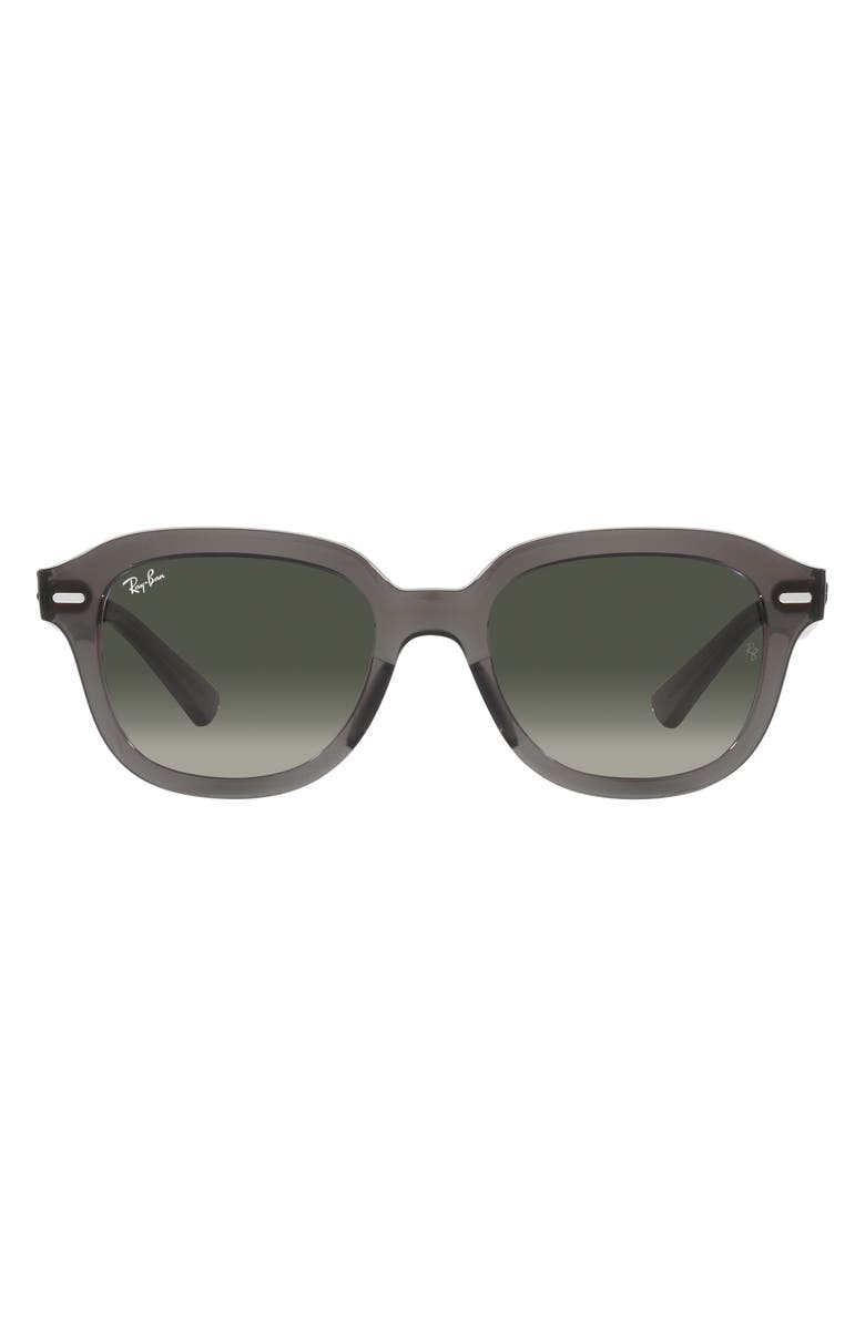 Ray-Ban Erik 51mm Gradient Square Sunglasses, Main, color, Grad Grey
