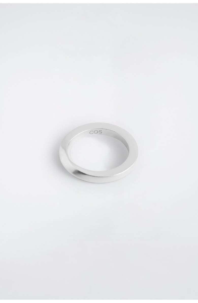 COS Twisted Sterling Silver Ring, Main, color, Silver