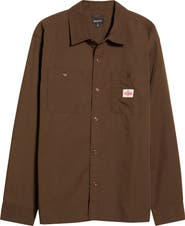 Brixton Trademark Long Sleeve Button-Up Shirt