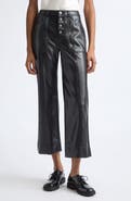 Cinq à Sept Benji Faux Leather Crop Pants