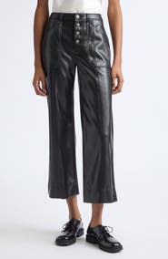Cinq à Sept Benji Faux Leather Crop Pants