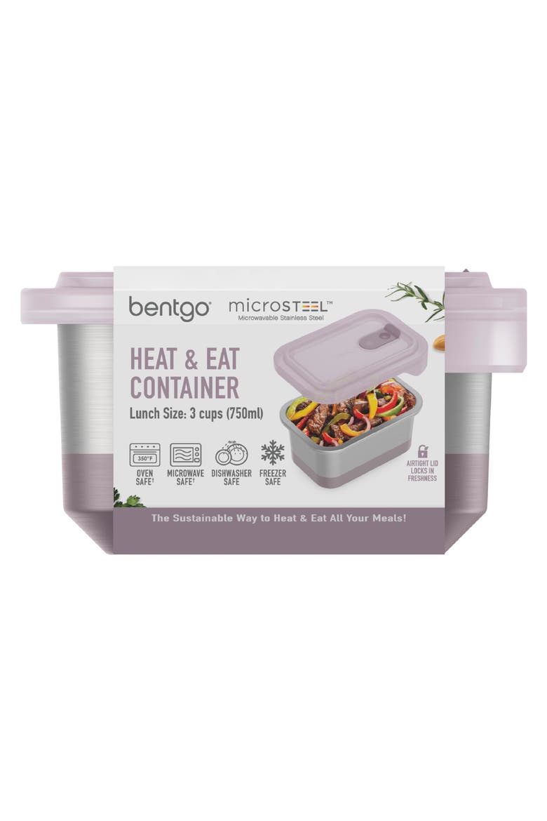 MicroSteel Heat & Eat Container - Lunch Size 3 Cups - Dusk, Main, color, DUSK