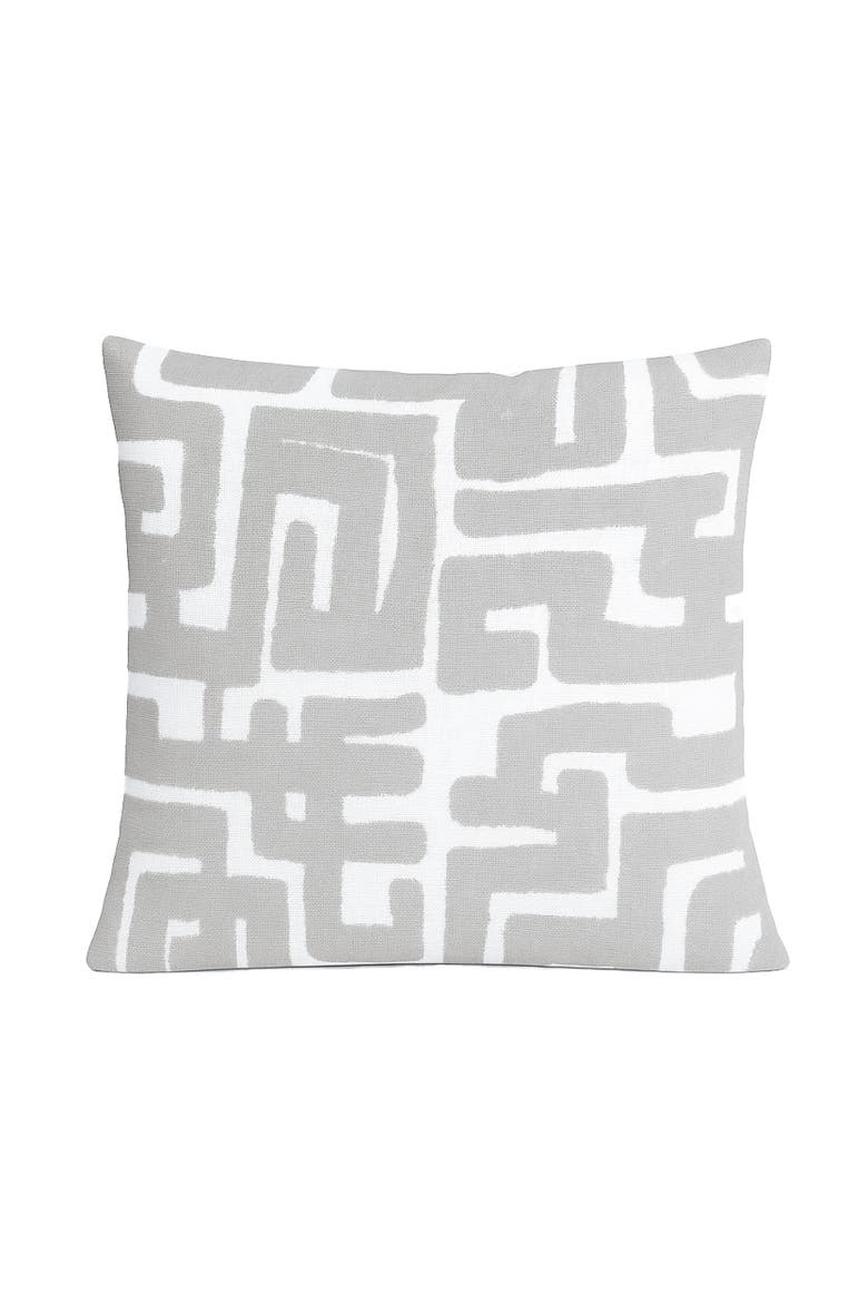 Nomad Maze Pillow, Main, color, Light Grey