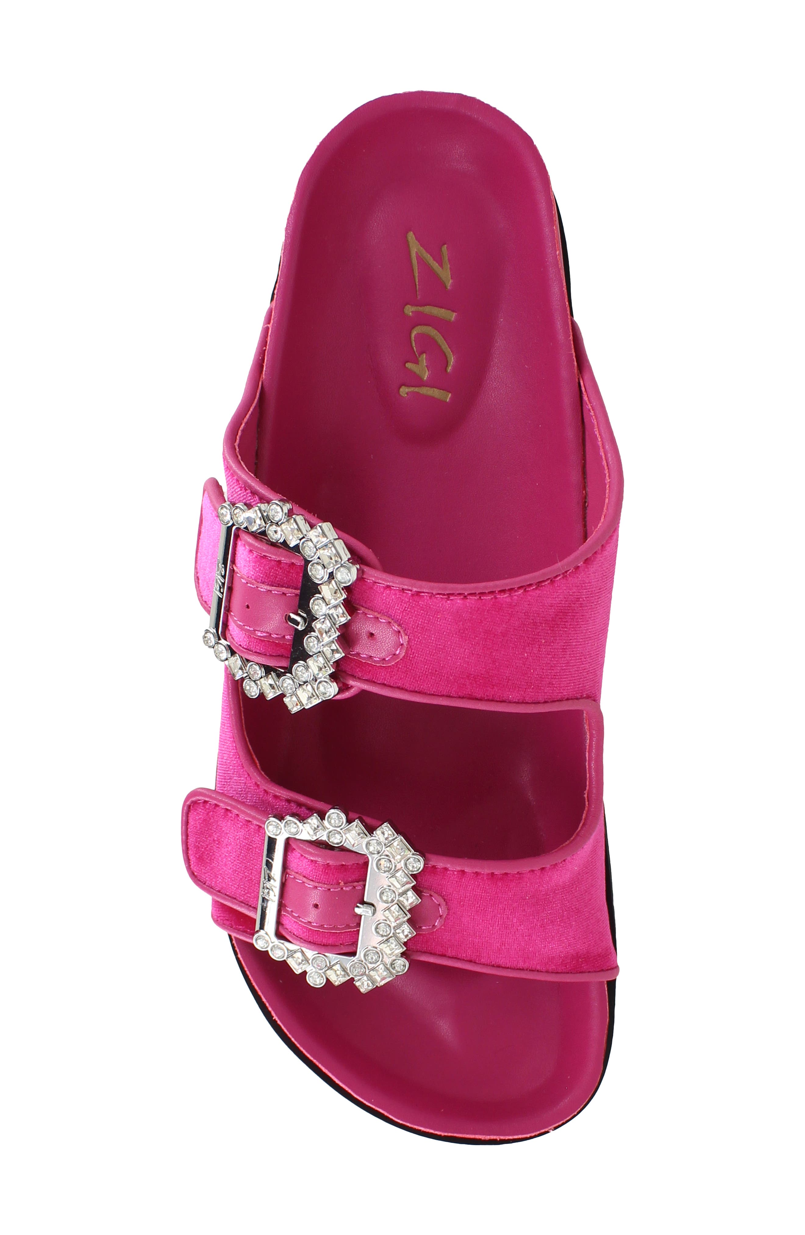 Rosalinda Platform Slide Sandal, Alternate, color, FUCHSIA