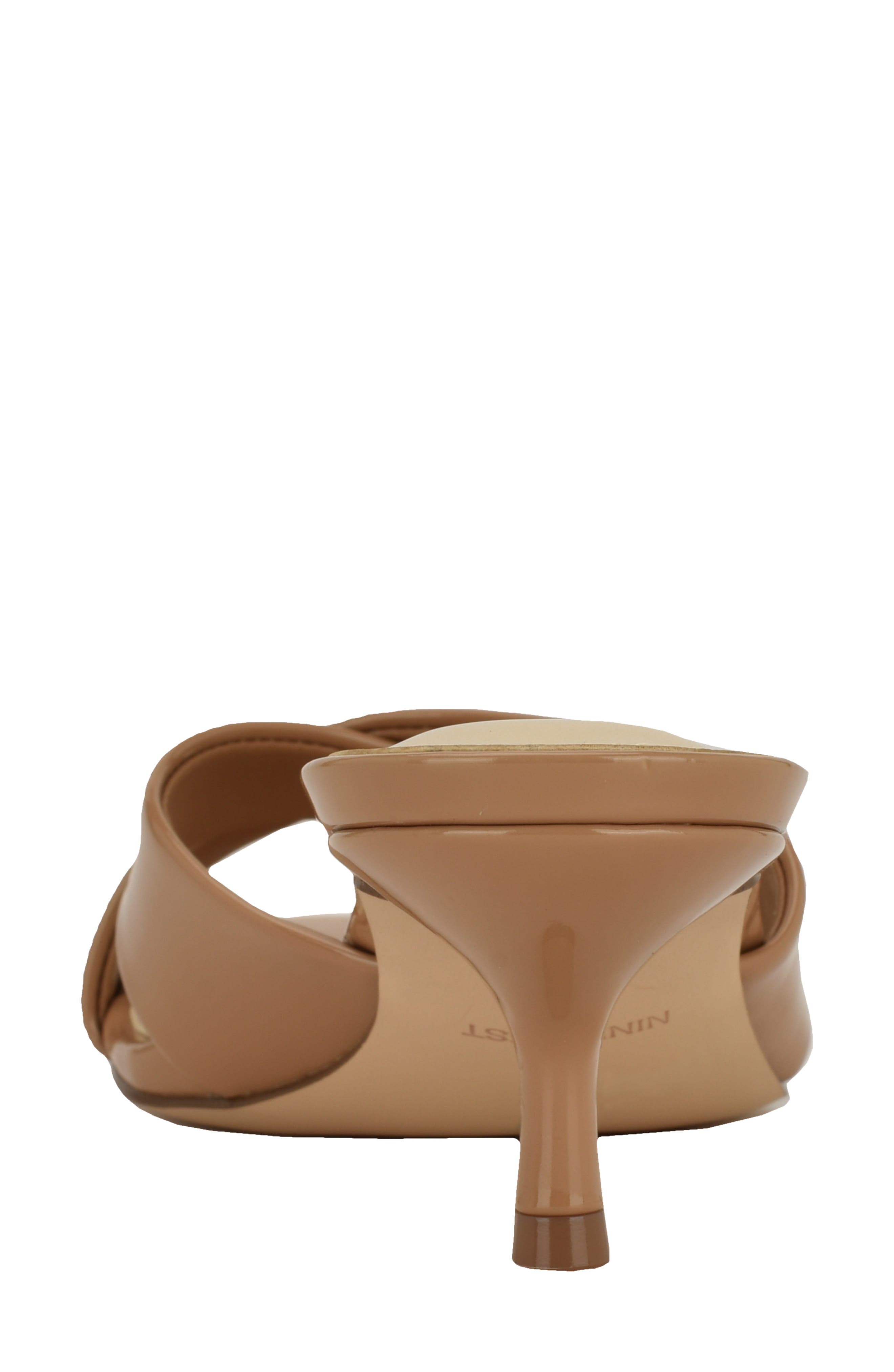 Nine West Merlana Kitten Heel Sandal, Alternate, color, Light Brown
