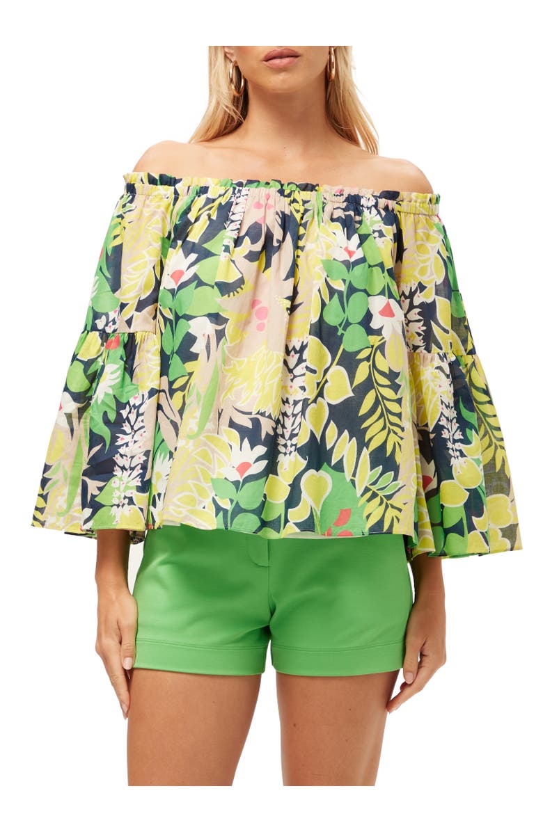 Trina Turk Off the Shoulder Floral Perry Top, Main, color,