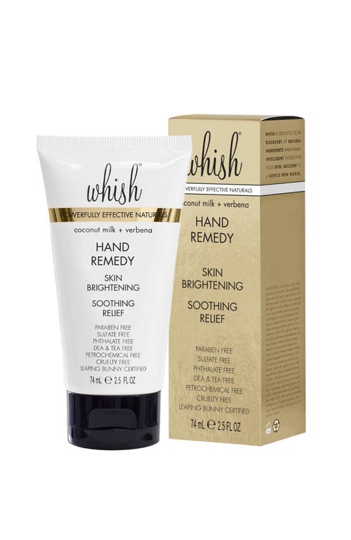 Whish Beauty Coconut Milk + Verbena Hand Remedy In Transparent